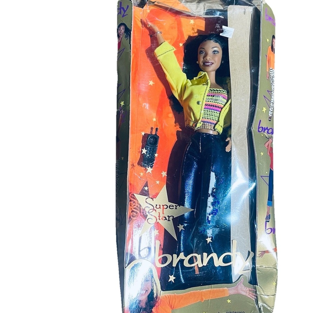 Mattel Super Star Brandy Fashion Doll 11 in Black Hair Medium Dark 1999 27778
